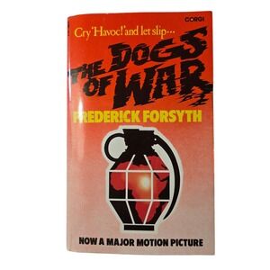 VTG 1974 Dogs Of War Frederick Forsyth Corgi Paperback Novel Orange Movie Tie In